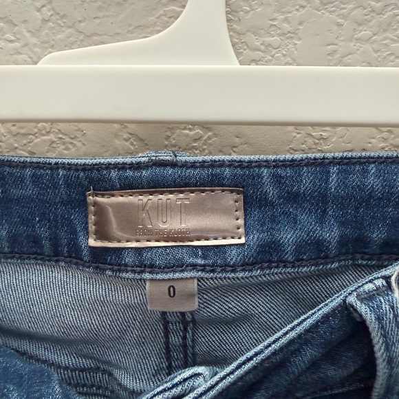 KUT from the Kloth Women's Goldie Mid Rise Super Flare-Wide Hem Size 0 - Picture 5 of 9